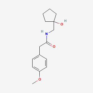 molecular formula C15H21NO3 B2476314 N-((1-hydroxycyclopentyl)methyl)-2-(4-methoxyphenyl)acetamide CAS No. 1216381-53-1