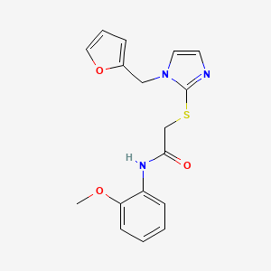 2-[1-(furan-2-ylmethyl)imidazol-2-yl]sulfanyl-N-(2-methoxyphenyl)acetamide