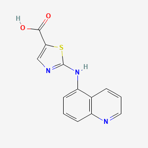2-(Quinolin-5-ylamino)-1,3-thiazole-5-carboxylic acid