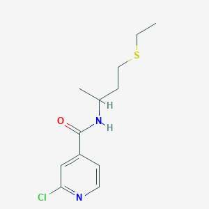 2-Chloro-N-(4-ethylsulfanylbutan-2-yl)pyridine-4-carboxamide
