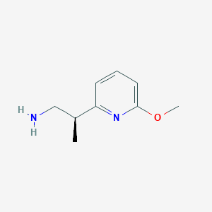 molecular formula C9H14N2O B2476331 (2S)-2-(6-Methoxypyridin-2-yl)propan-1-amine CAS No. 2248185-24-0