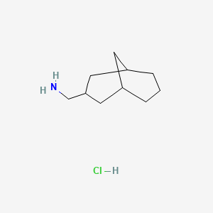 molecular formula C10H20ClN B2476357 双环[3.3.1]壬烷-3-基甲胺盐酸盐 CAS No. 2219371-73-8
