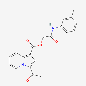 2-Oxo-2-(m-tolylamino)ethyl 3-acetylindolizine-1-carboxylate