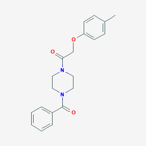 1-Benzoyl-4-[(4-methylphenoxy)acetyl]piperazine