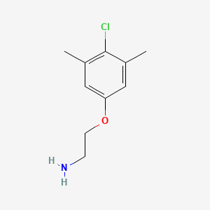 molecular formula C10H14ClNO B2476381 2-(4-氯-3,5-二甲基苯氧基)乙胺 CAS No. 26583-64-2