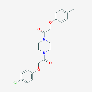 1-[(4-Chlorophenoxy)acetyl]-4-[(4-methylphenoxy)acetyl]piperazine