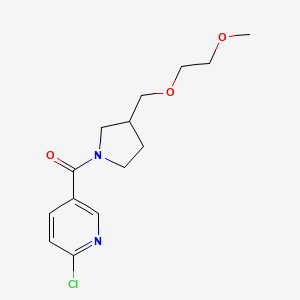(6-Chloropyridin-3-yl)-[3-(2-methoxyethoxymethyl)pyrrolidin-1-yl]methanone