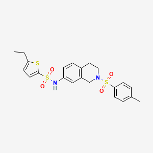 5-ethyl-N-(2-tosyl-1,2,3,4-tetrahydroisoquinolin-7-yl)thiophene-2-sulfonamide