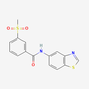 N-(benzo[d]thiazol-5-yl)-3-(methylsulfonyl)benzamide