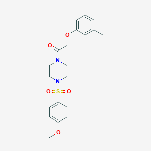 1-[(4-Methoxyphenyl)sulfonyl]-4-[(3-methylphenoxy)acetyl]piperazine