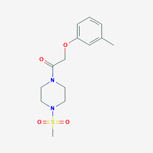 1-[(3-Methylphenoxy)acetyl]-4-(methylsulfonyl)piperazine