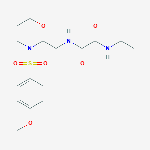 N1-isopropyl-N2-((3-((4-methoxyphenyl)sulfonyl)-1,3-oxazinan-2-yl)methyl)oxalamide