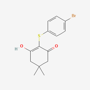 2-((4-Bromophenyl)thio)-3-hydroxy-5,5-dimethylcyclohex-2-enone