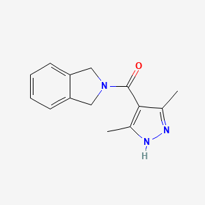 2-(3,5-dimethyl-1H-pyrazole-4-carbonyl)-2,3-dihydro-1H-isoindole