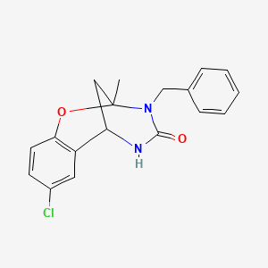 3-benzyl-8-chloro-2-methyl-2,3,5,6-tetrahydro-4H-2,6-methano-1,3,5-benzoxadiazocin-4-one