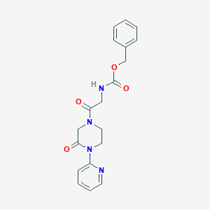 Benzyl (2-oxo-2-(3-oxo-4-(pyridin-2-yl)piperazin-1-yl)ethyl)carbamate