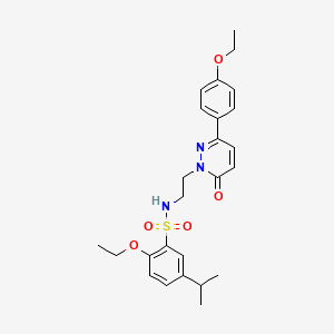 2-ethoxy-N-(2-(3-(4-ethoxyphenyl)-6-oxopyridazin-1(6H)-yl)ethyl)-5-isopropylbenzenesulfonamide