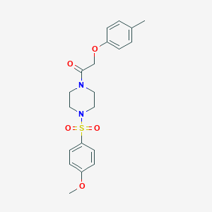 1-[(4-Methoxyphenyl)sulfonyl]-4-[(4-methylphenoxy)acetyl]piperazine