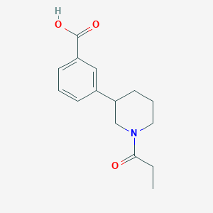 3-(1-Propionylpiperidin-3-yl)benzoic acid
