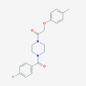 1-(4-Fluorobenzoyl)-4-[(4-methylphenoxy)acetyl]piperazine
