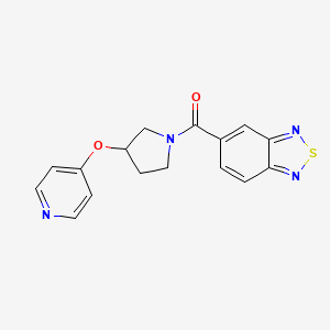 Benzo[c][1,2,5]thiadiazol-5-yl(3-(pyridin-4-yloxy)pyrrolidin-1-yl)methanone