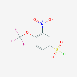 3-Nitro-4-(trifluoromethoxy)benzenesulphonyl chloride