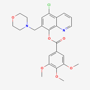 [5-Chloro-7-(morpholin-4-ylmethyl)quinolin-8-yl] 3,4,5-trimethoxybenzoate