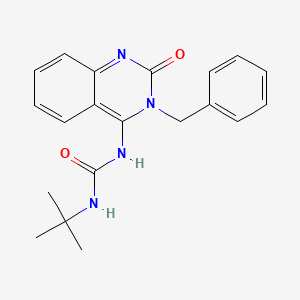 (E)-1-(3-benzyl-2-oxo-2,3-dihydroquinazolin-4(1H)-ylidene)-3-(tert-butyl)urea