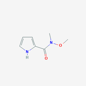 molecular formula C7H10N2O2 B2476494 N-methoxy-N-methyl-1H-pyrrole-2-carboxamide CAS No. 368211-06-7