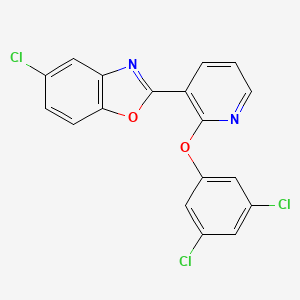 5-Chloro-2-[2-(3,5-dichlorophenoxy)pyridin-3-yl]-1,3-benzoxazole