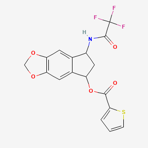 7-[(2,2,2-trifluoroacetyl)amino]-6,7-dihydro-5H-indeno[5,6-d][1,3]dioxol-5-yl 2-thiophenecarboxylate