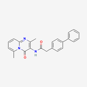 2-([1,1'-biphenyl]-4-yl)-N-(2,6-dimethyl-4-oxo-4H-pyrido[1,2-a]pyrimidin-3-yl)acetamide