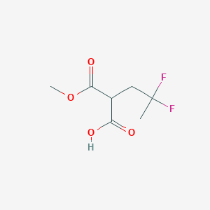 4,4-Difluoro-2-methoxycarbonylpentanoic acid
