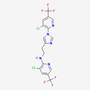 3-chloro-N-(2-{1-[3-chloro-5-(trifluoromethyl)pyridin-2-yl]-1H-imidazol-4-yl}ethyl)-5-(trifluoromethyl)pyridin-2-amine