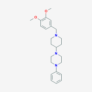 1-[1-(3,4-Dimethoxybenzyl)-4-piperidinyl]-4-phenylpiperazine