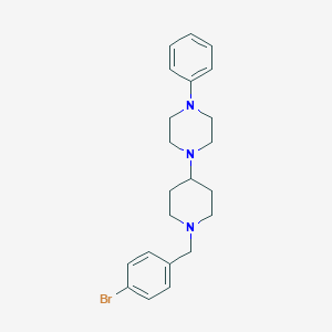 molecular formula C22H28BrN3 B247655 1-[1-(4-Bromobenzyl)-4-piperidinyl]-4-phenylpiperazine 