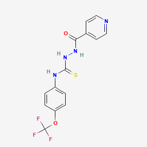 1-(4-Pyridylcarbonyl)-4-(4-trifluoromethoxyphenyl)thiosemicarbazide