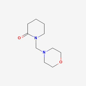 molecular formula C10H18N2O2 B2476556 1-(Morpholinomethyl)piperidin-2-one CAS No. 259133-23-8