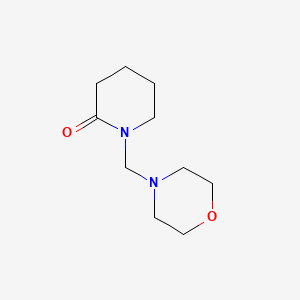 molecular formula C10H18N2O2 B2476556 1-(吗啉甲基)哌啶-2-酮 CAS No. 259133-23-8