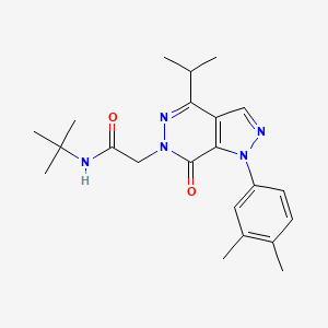 N-(tert-butyl)-2-(1-(3,4-dimethylphenyl)-4-isopropyl-7-oxo-1H-pyrazolo[3,4-d]pyridazin-6(7H)-yl)acetamide