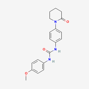 molecular formula C19H21N3O3 B2476575 1-(4-Methoxyphenyl)-3-(4-(2-oxopiperidin-1-yl)phenyl)urea CAS No. 1207053-10-8