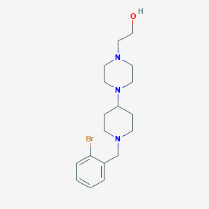 2-{4-[1-(2-Bromobenzyl)piperidin-4-yl]piperazin-1-yl}ethanol