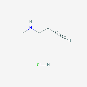 molecular formula C5H10ClN B2476584 (But-3-yn-1-yl)(methyl)amine hydrochloride CAS No. 1258538-09-8