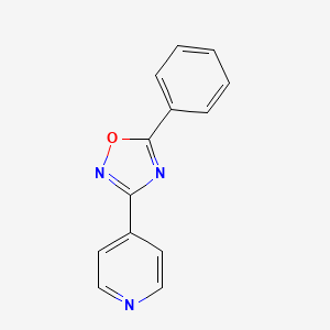 molecular formula C13H9N3O B2476590 4-(5-苯基-1,2,4-噁二唑-3-基)吡啶 CAS No. 22926-71-2