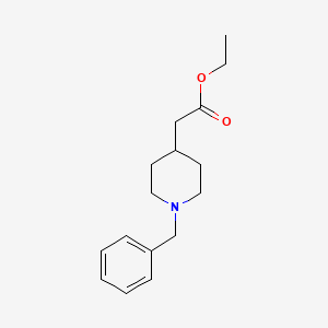 molecular formula C16H23NO2 B2476597 Ethyl (1-benzylpiperidin-4-yl)acetate CAS No. 71879-59-9