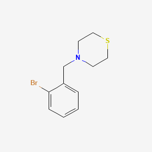 molecular formula C11H14BrNS B2476613 4-(2-Bromobenzyl)thiomorpholine CAS No. 414887-06-2