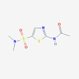 molecular formula C7H11N3O3S2 B2476625 N-(5-(N,N-Dimethylsulfamoyl)thiazol-2-yl)acetamide CAS No. 920313-42-4