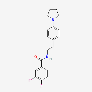 3,4-difluoro-N-(4-(pyrrolidin-1-yl)phenethyl)benzamide