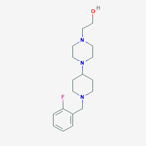 2-{4-[1-(2-Fluorobenzyl)-4-piperidinyl]-1-piperazinyl}ethanol
