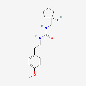 molecular formula C16H24N2O3 B2476633 1-((1-羟基环戊基)甲基)-3-(4-甲氧基苯乙基)脲 CAS No. 1219914-57-4